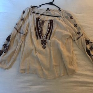 American eagle embroidered top